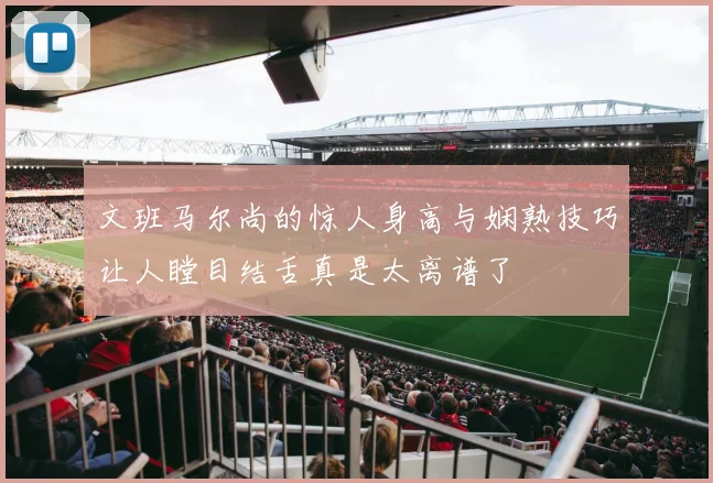 文班马尔尚的惊人身高与娴熟技巧让人瞠目结舌真是太离谱了